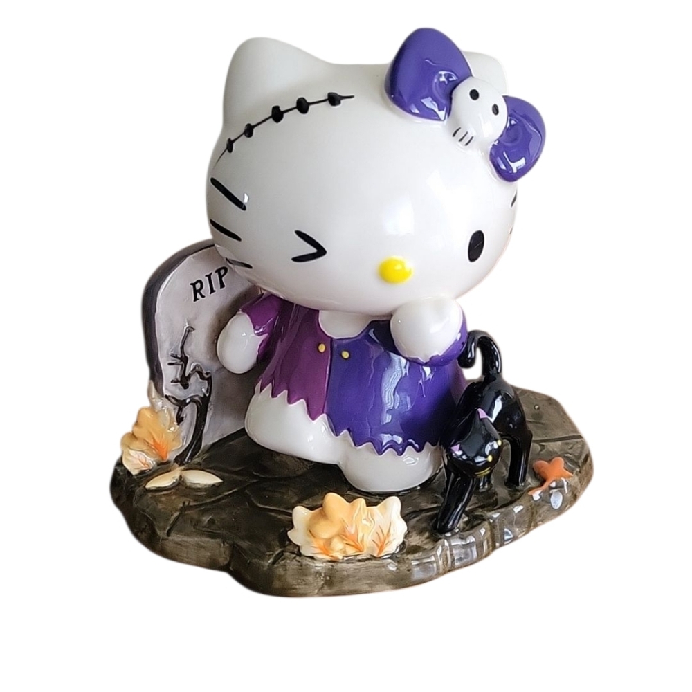 Blue Sky Claywork Hello Kitty Halloween Zombie RIP Figuerine